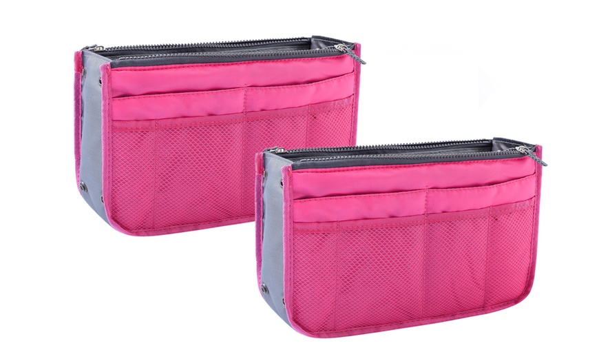 Image 21: 1 o 2 organizadores para bolso con múltiples compartimentos