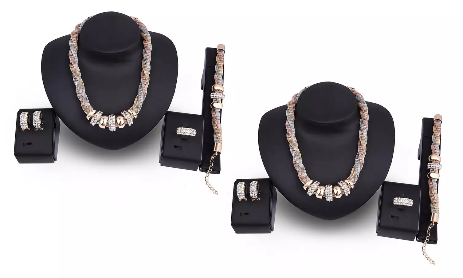 1x oder 2x Schmuck-Set mit Swarovski®-Kristallen - Second Medium