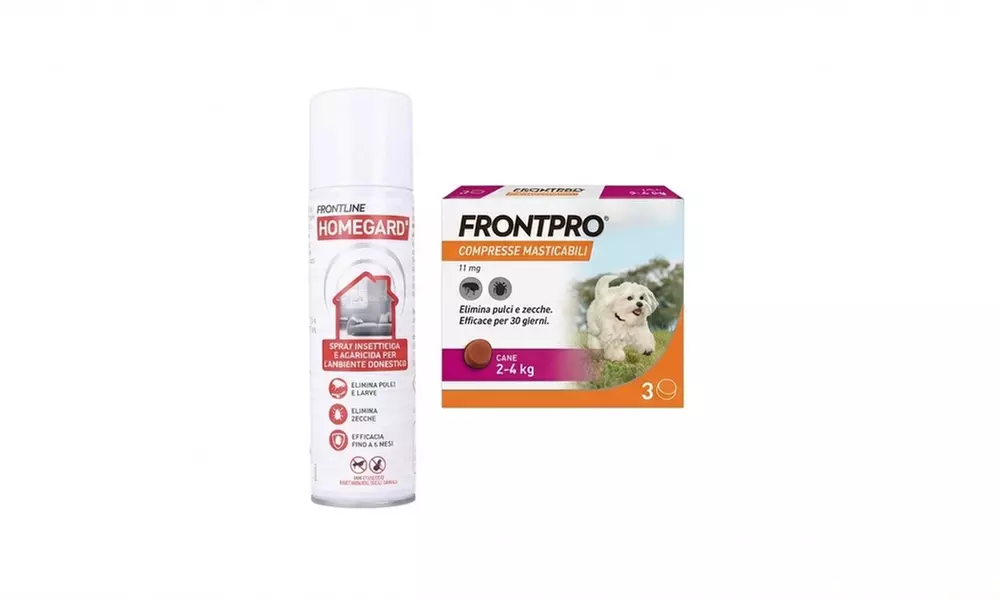 Kit Frontline Homegard® con spray per ambienti e compresse per cani, contro pulci e zecche - Primary Image