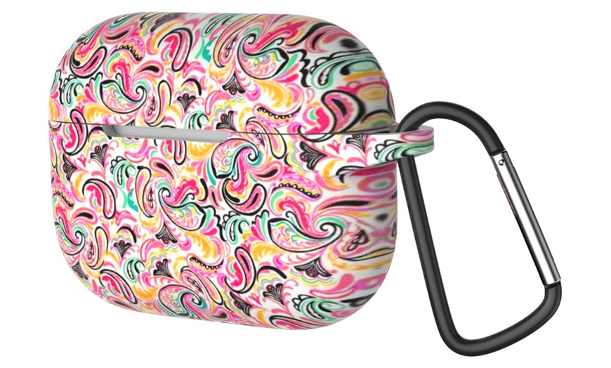 Image 14: Protective Case Cover with Carabiner for AirPods Pro (LED Visible)