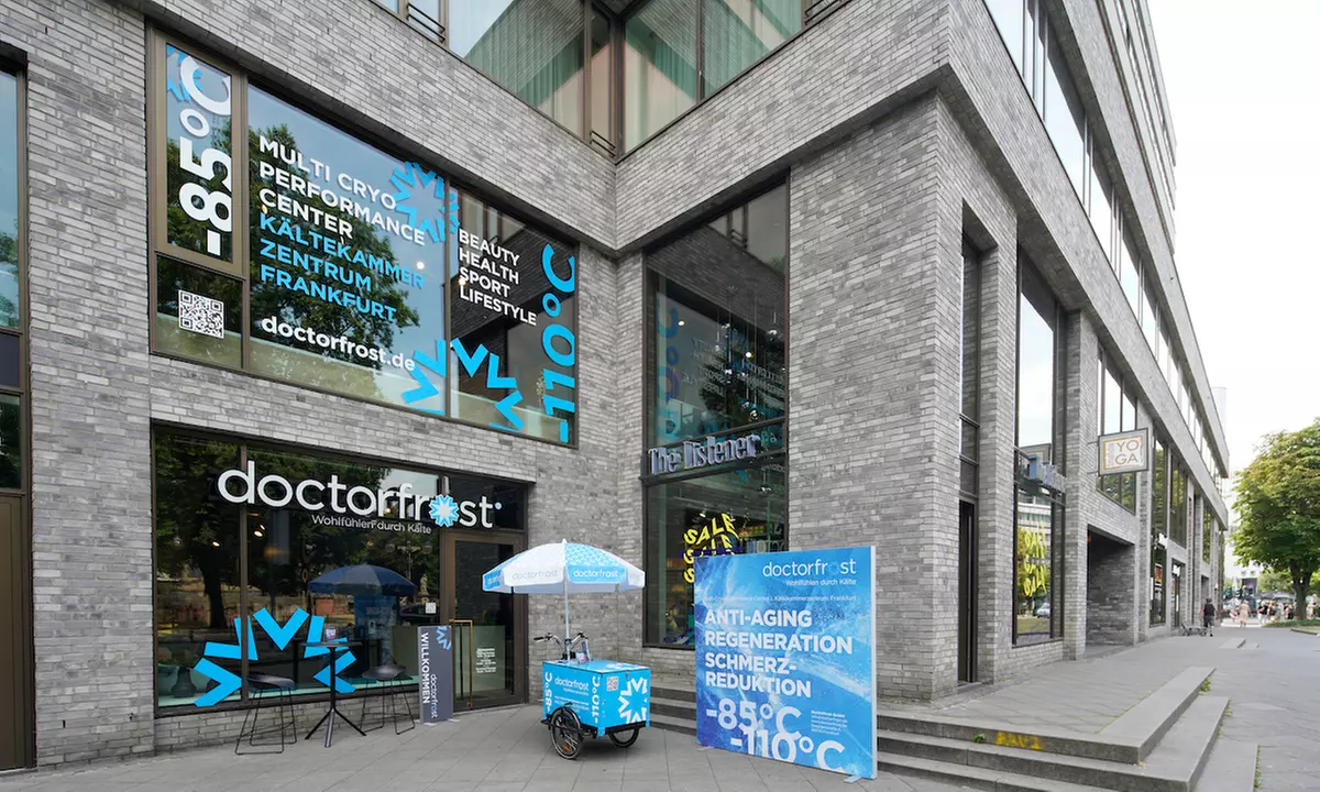 Bis zu 33% Rabatt auf den Kältetherapie bei doctorfrost Kältekammer Frankfurt