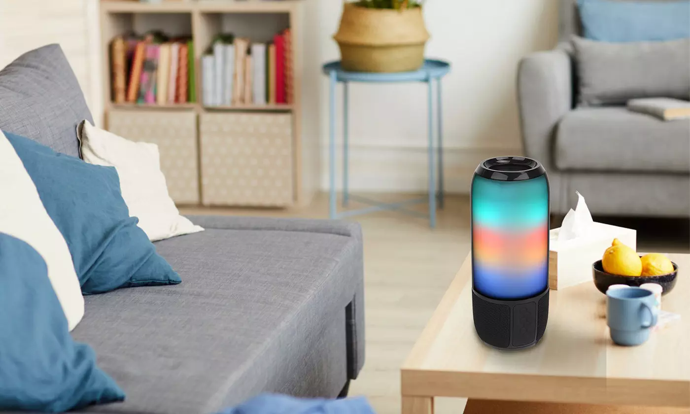 iMounTEK Portable Wireless Bluetooth Speaker with 6 Color-Changing Lights