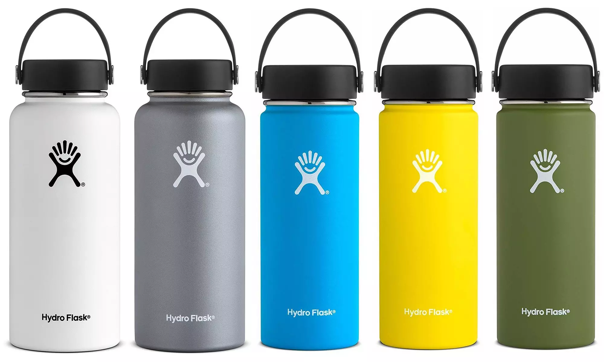 Hydro Flask Wide Mouth Water Bottle with Flex Cap (18, 32, or 40 Oz.) - Primary Image