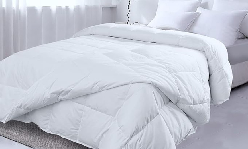 Image 3: Edredón de plumón de ganso auténtico