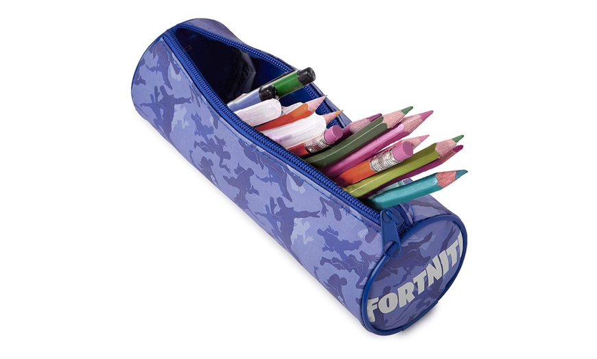 Image 3: Fortnite Camo Barrel Pencil Case