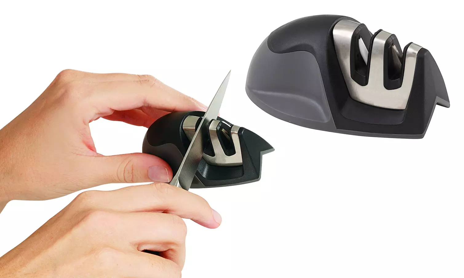 Dual Edge Grip Ultra Sharp Knife Sharpener (1-Pack Or 2-Pack)