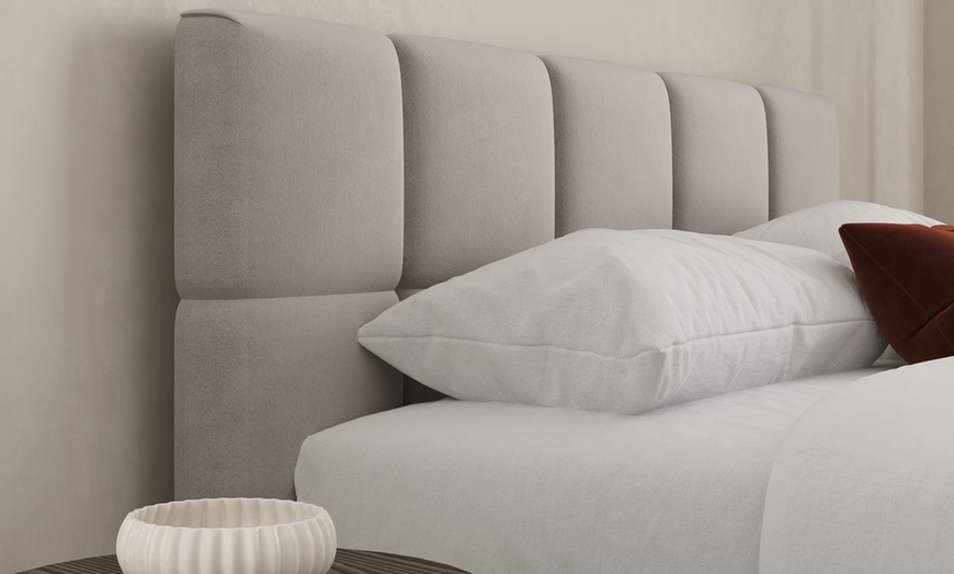 Image 15: DS Living Ovella Cubed Upholstered Bed