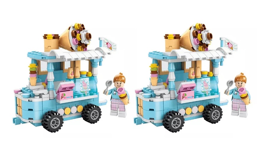 Image 13: Mini Food Car Building Blocks Collection