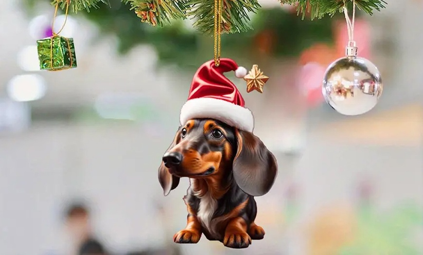 Image 4: 14-Piece Dachshund Dog Christmas Ornaments Set
