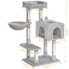 Image 20: 100cm Large Cat Tree Indoor Cat Tower