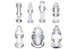 Glass Anal G spot Stimulator Trainer For Adult Sex Toys - Second Medium