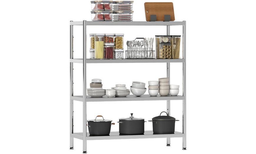 Image 7: HomCom Kitchen Shelving Units - Organised Storage with Style