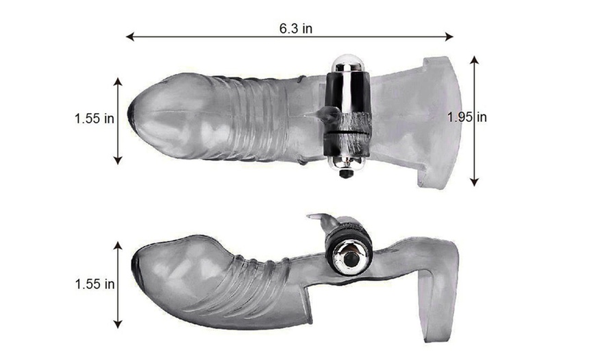 Image 7: Finger Sleeve Massager Vibrator G-spot GloveLesbian toy 