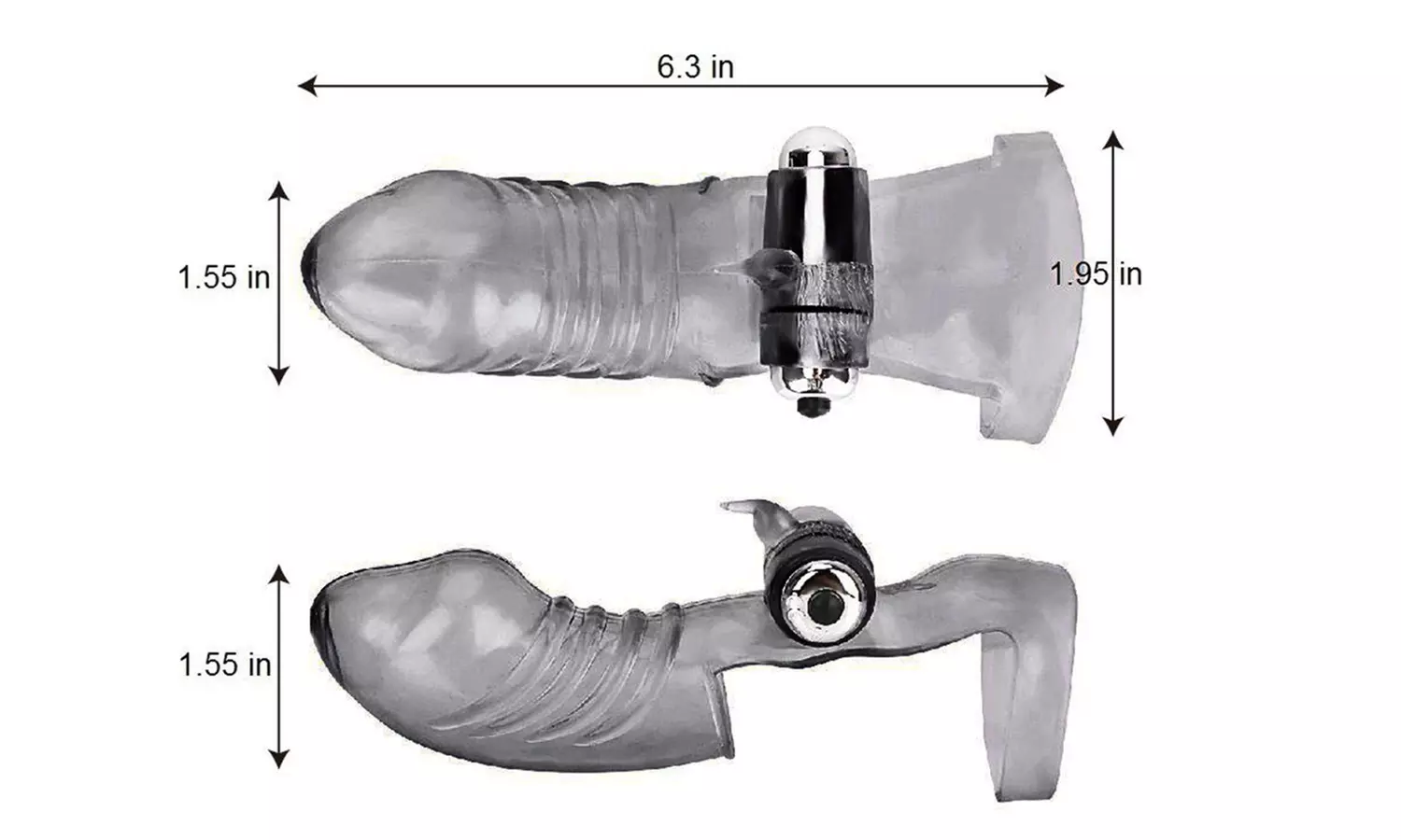 Finger Sleeve Massager Vibrator G-spot GloveLesbian toy