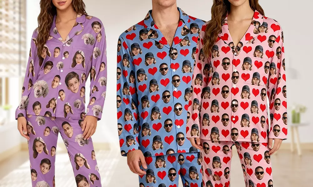 Custom Photo Pajama Set from Justyling — Full or Half Set