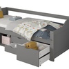 Image 3: Letto per bambini con cassetti e materasso Home Deluxe