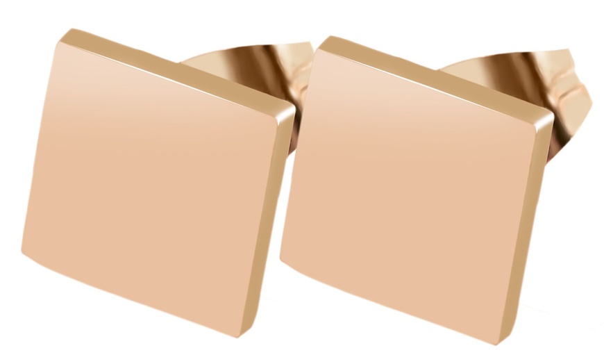 Image 5: Akzent Edelstahl-Ohrstecker für Damen