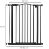 Image 14: PawHut Adjustable Pet Safety Gates for Secure Doorway & Stair Barriers