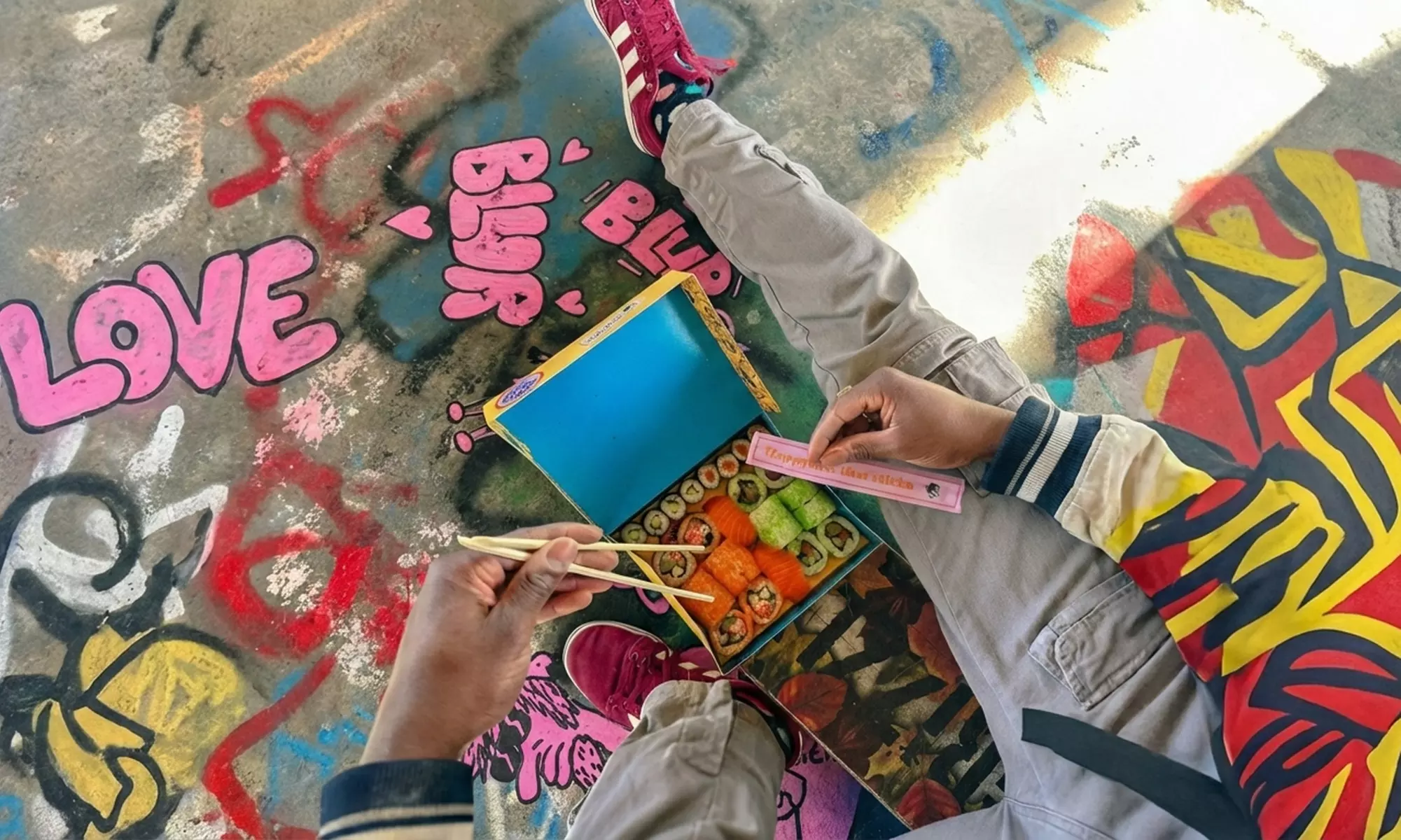 Happiness that sticks: sushibox of poke bowl met snack afhalen