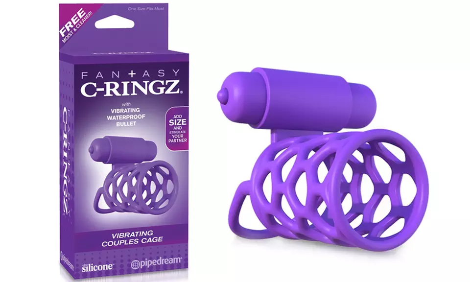 Pipedream Fantasy C-Ringz Vibrating Couples Cage - Primary Image