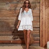 Image 4: Boho-Style Lace Cover-Up Beach Dress