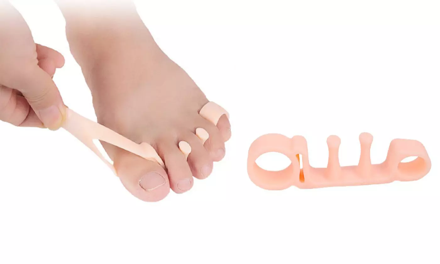 2pcs Toe Separator Stretchers Yoga Foot Gel Bunion Corrector straightener