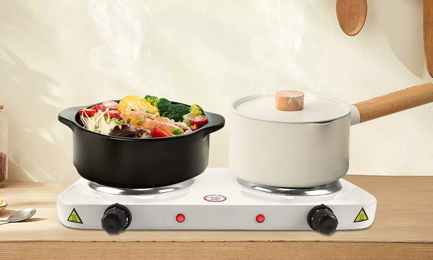 iNova 2,000W Electric Double Hot Plate