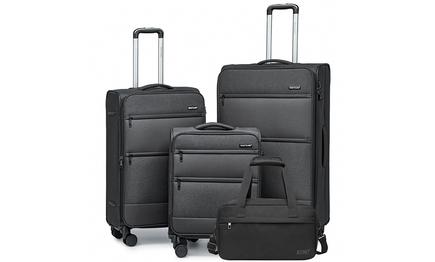 Image 7: Hard Shell Suitcases and Travel Bag Set