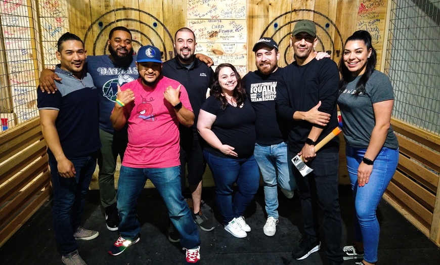 Image 3: 1 or 2 Hours of Axe Throwing for 2-6 People at Viking Axe Throwing
