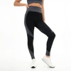 Image 2: Women’s High-Waist Textured Panel Leggings with 4-Way Stretch