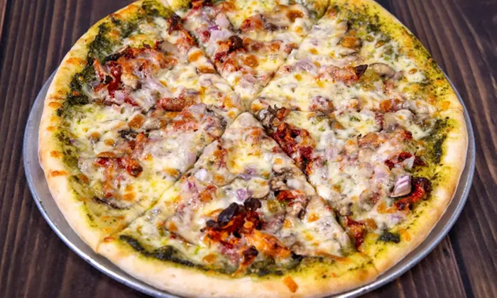 Satisfy Cravings with Two Small or Large Specialty Pizzas!