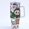 Image 3: 40oz Labubu-Design Stainless Steel Tumbler with Straw