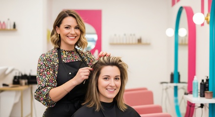 Shampoo, condition and haircut - Salon Visage Hicksville