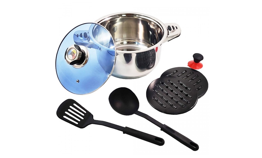 Image 10: 16- of 18-delige pannenset en toebehoren
