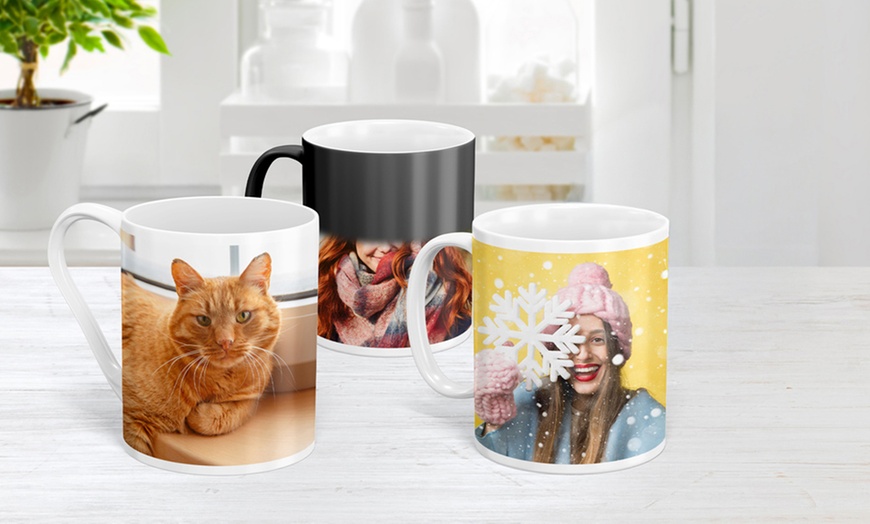 Image 1: Celebrate memories with Classic, Magic, and Premium Photo Mugs