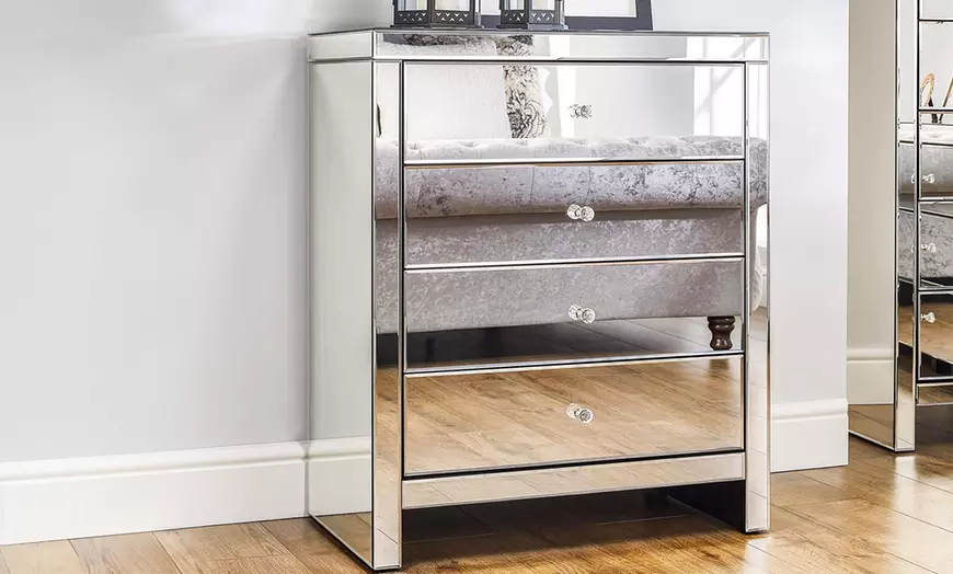Image 1: Hollywood Mirrored Furniture range