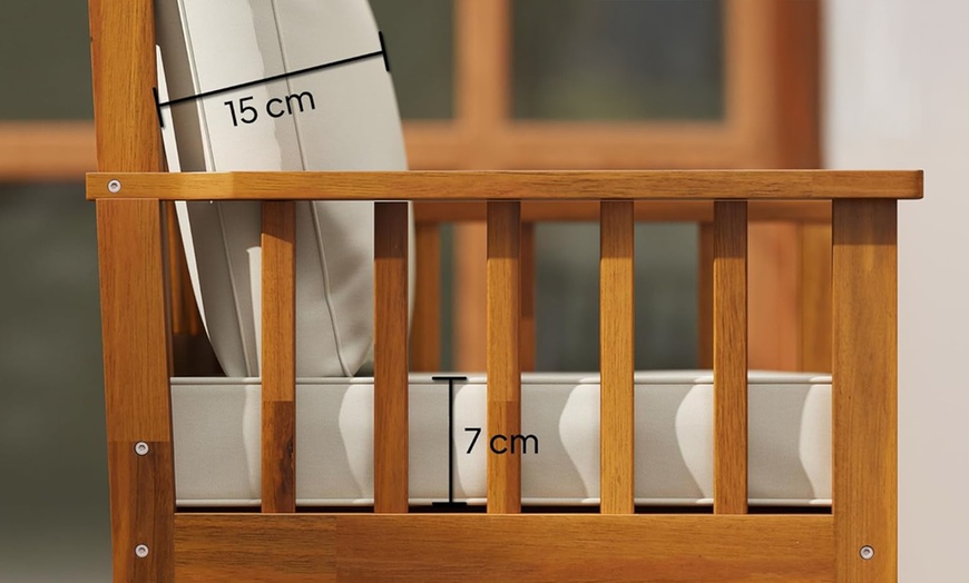 Image 8: Outsunny Four Seater Garden Furniture Set