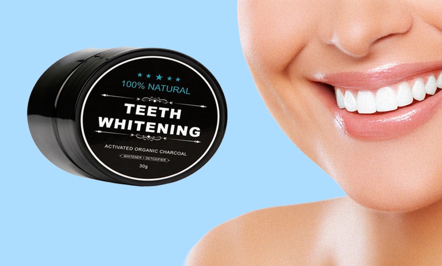 Image 1: 2 Pack 100% Organic Coconut Activated Charcoal Natural Teeth Whitening