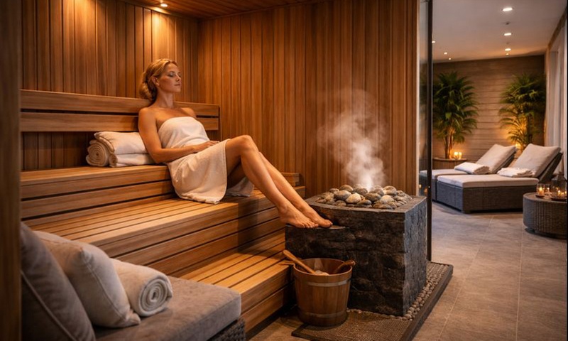Find Serenity with One, Two, or Three Sauna and Stretch Sessions
