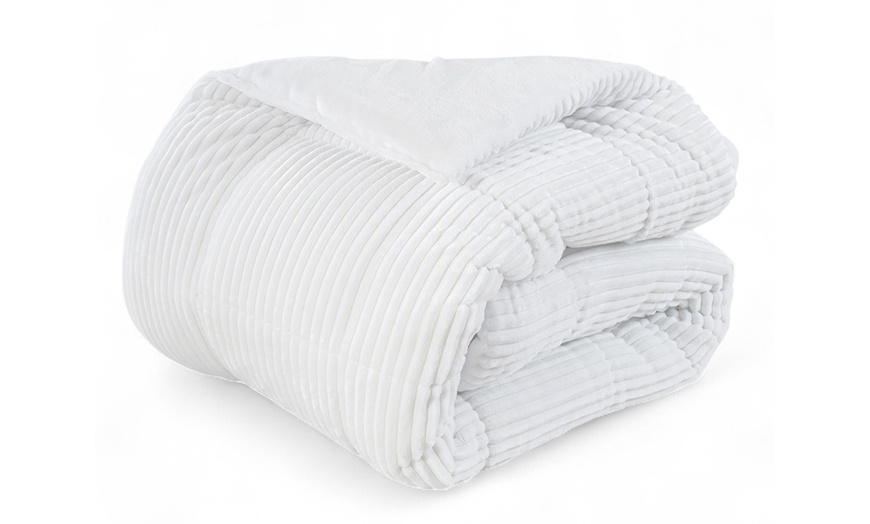 Image 2: Edredón cálido "Coton Club" 100 % microfibra, de pana de Sampur