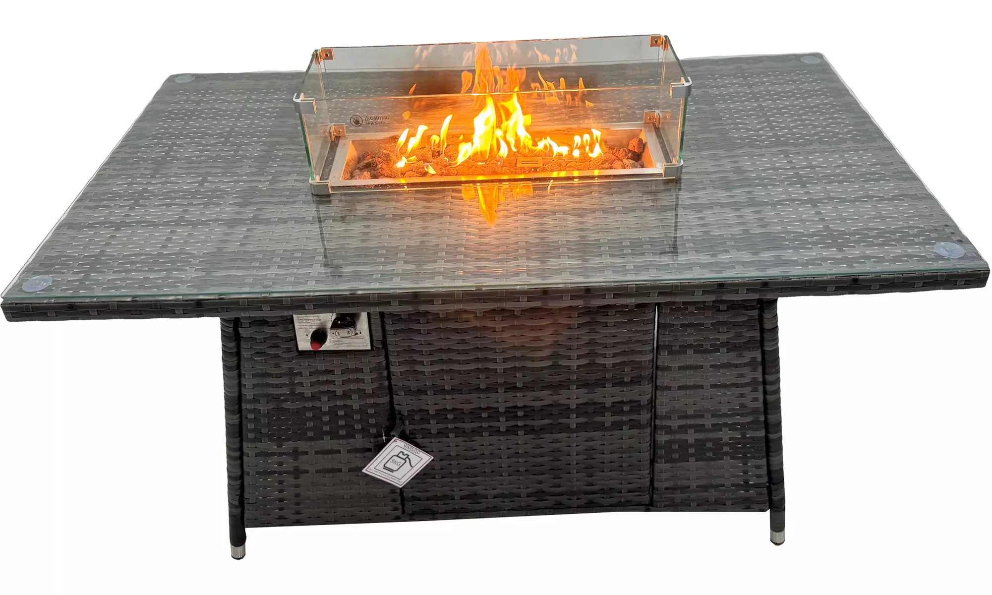 Fimous Wicker Outdoor Rattan-Effect Garden Furniture Set