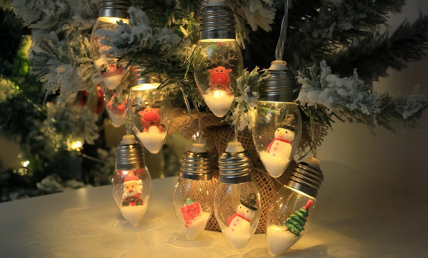 Image 5: Christmas Doll Solar-Powered String LED Decorative Lights