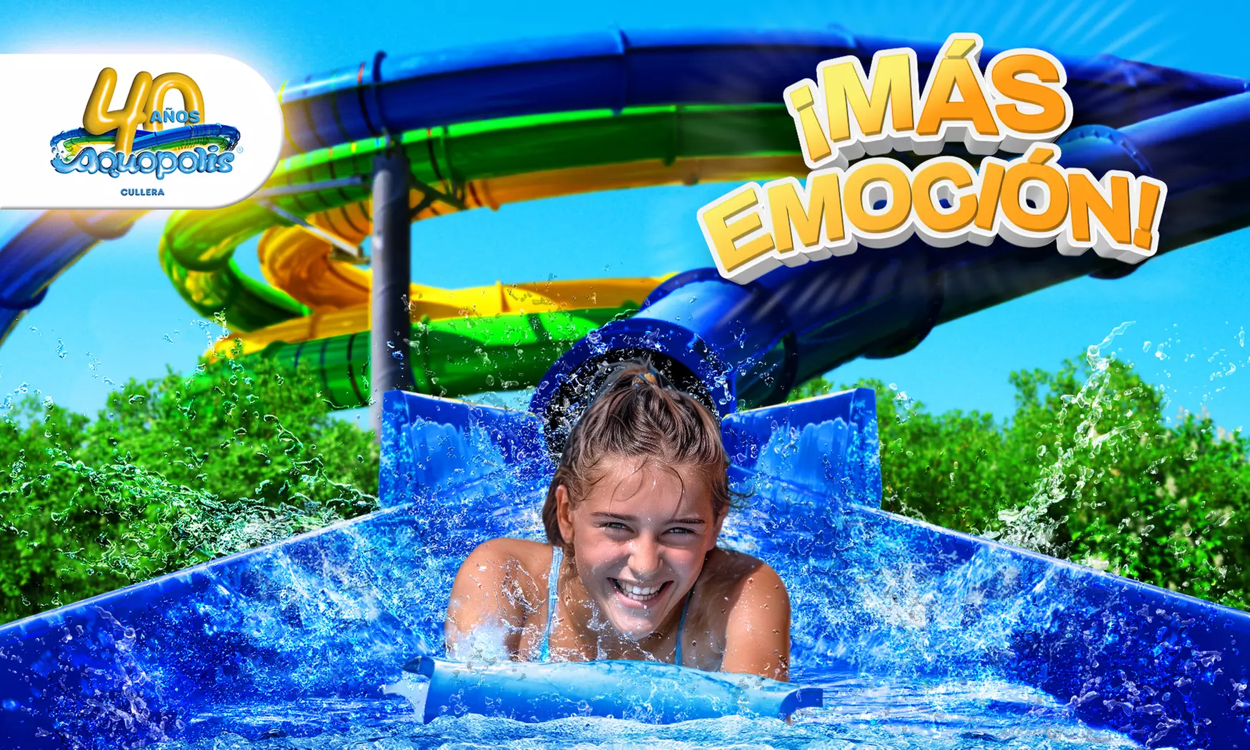 ¡Diversión a remojo! Entrada a Aquópolis Cullera para júnior o adulto