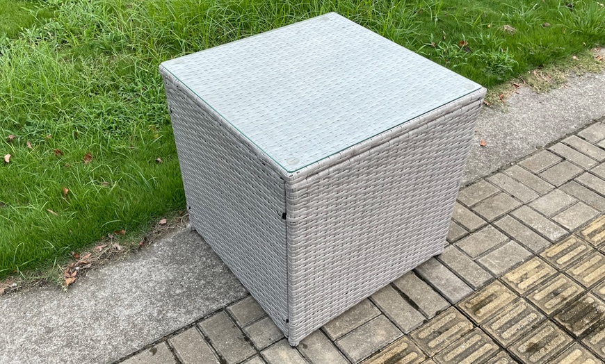 Image 3: Fimous Outdoor PE Rattan Garden Furniture Set