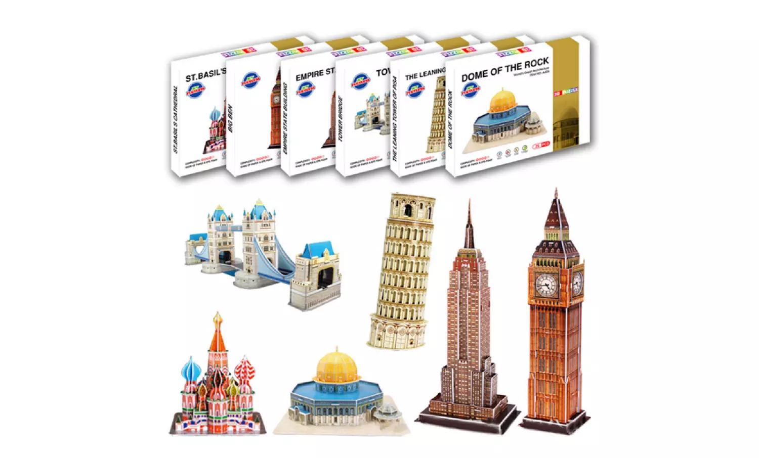 3D Landmark Puzzle - Primary Image