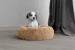 Rundes Haustierbett „DREAMS“ mit erhöhtem Rand in der Farbe nach Wahl - Second Medium