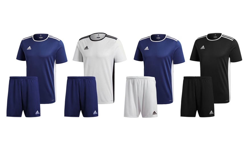 Image 1: Adidas T-Shirt and Shorts