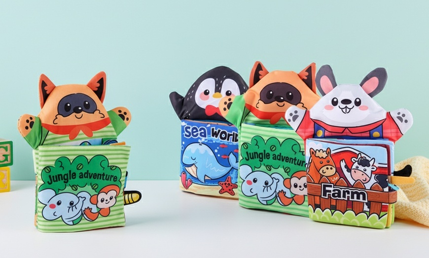 Image 1: 1x oder 2x Kinderbuch aus Stoff mit Sound-Papier