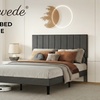 Image 8: Levede Minimalist Upholstered Bed Frame Collection