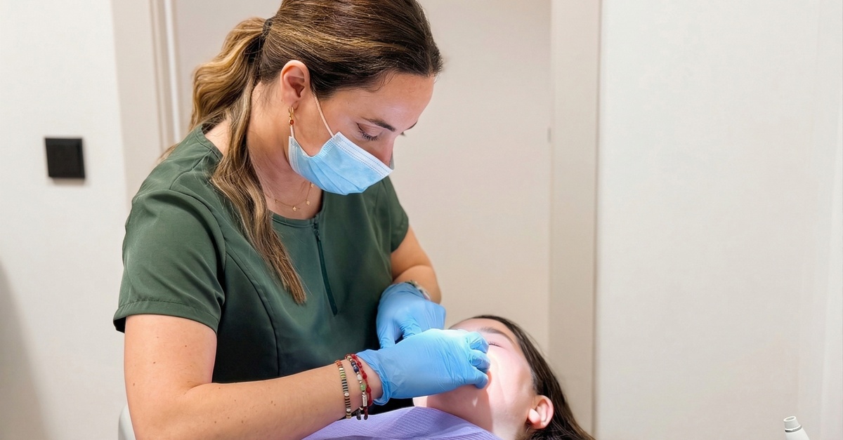 Higiene dental y blanqueamiento LED opcional en Valencia